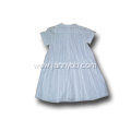 100% cotton white viole dress for girls